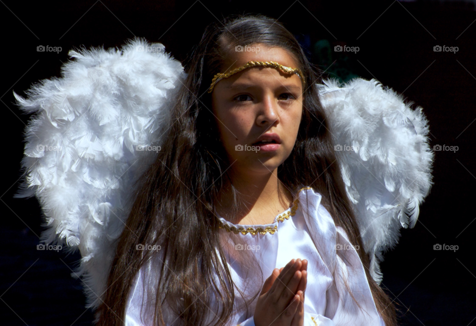 girl child angel easter by resnikoffdavid