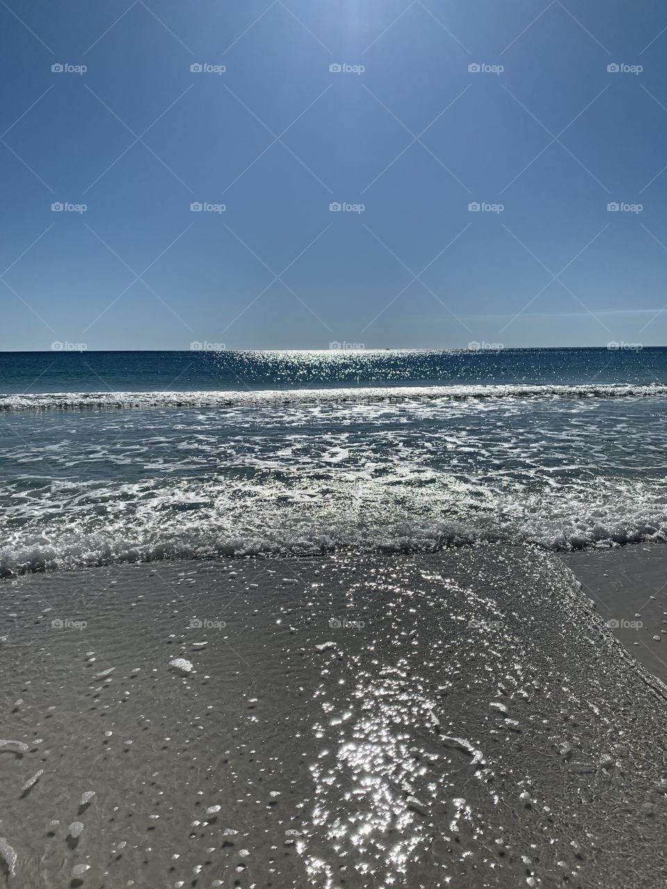 Enjoying the beach in a beautiful afternoon 