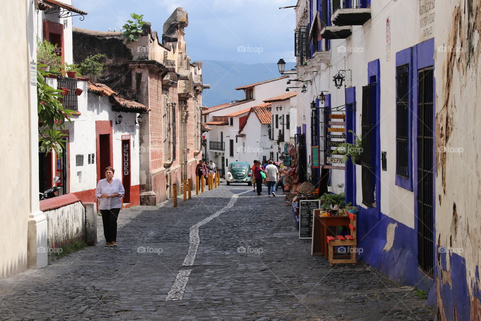 Street scene in Taxco - Mexico 