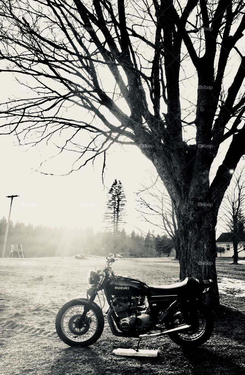 Vintage motorcycle 