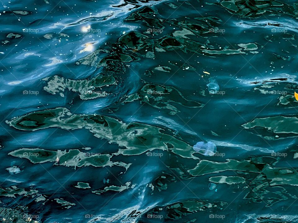 Abstract patterns on water surface for background.