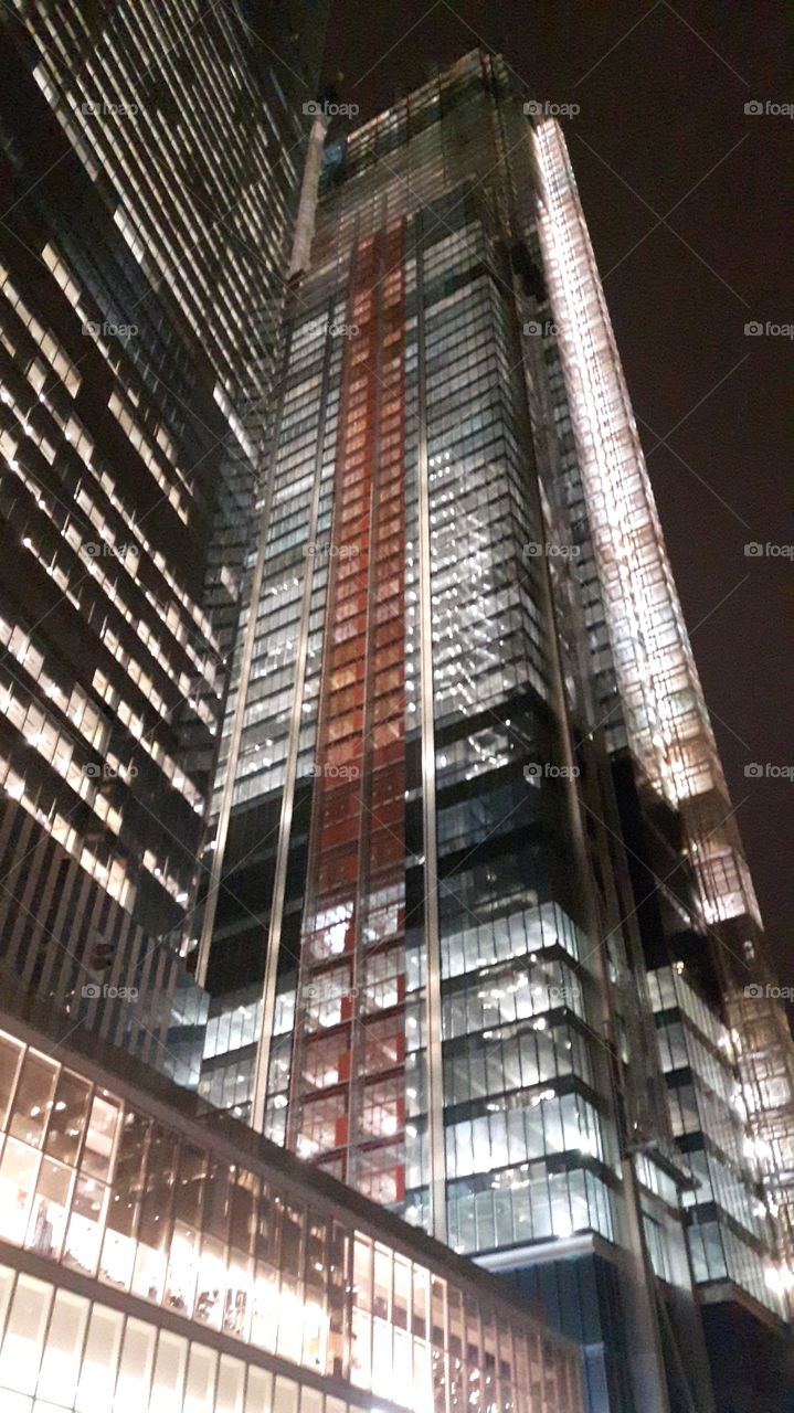 bright, lighted Building