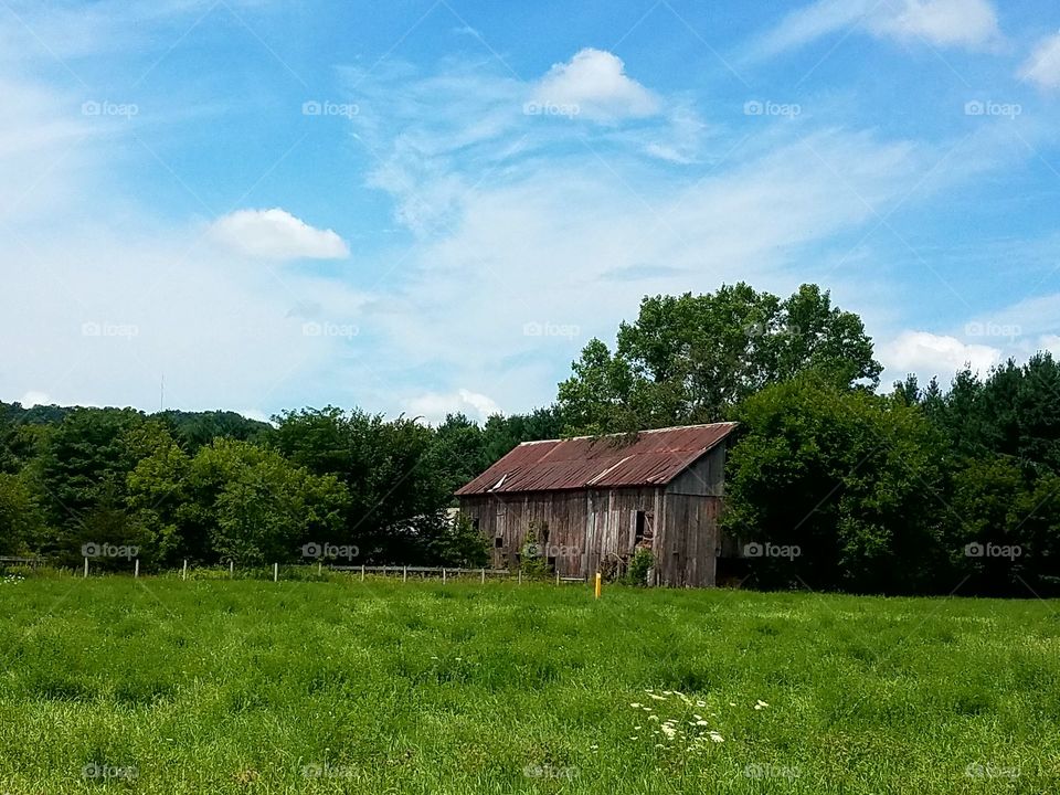 Driving the Back Roads and enjoying everything around us. I love the old buildings.