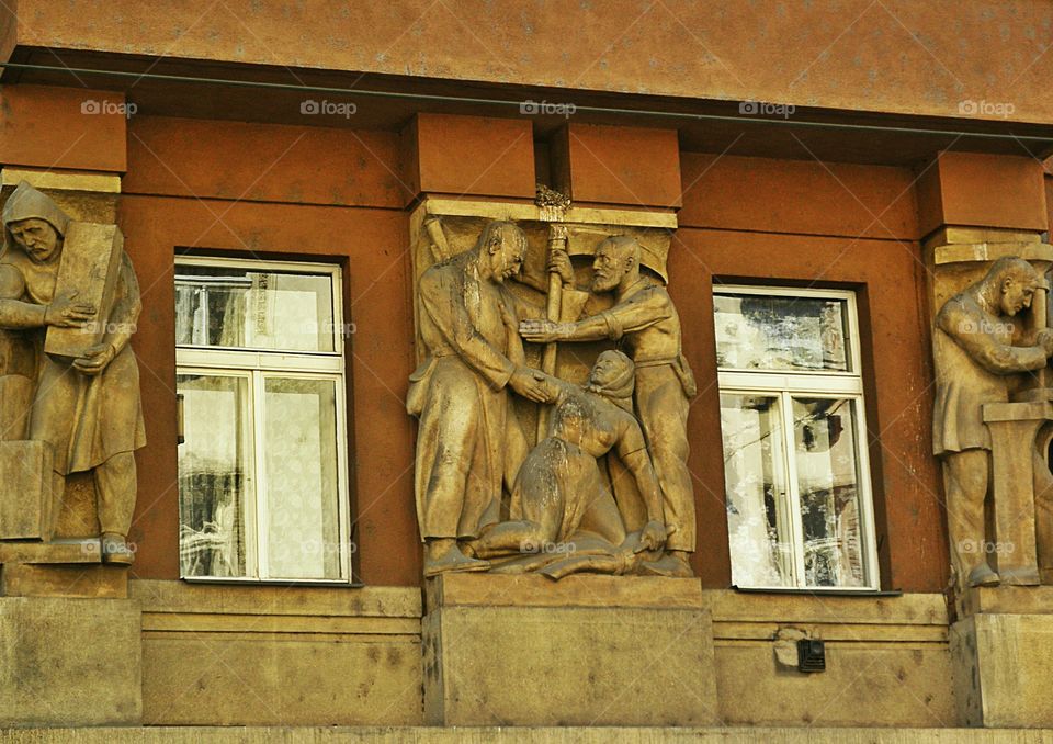 Windows in Prague