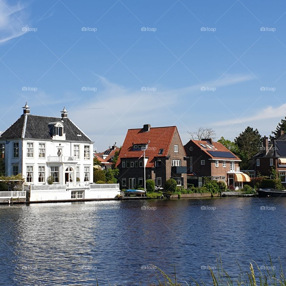 Houses at the waterside