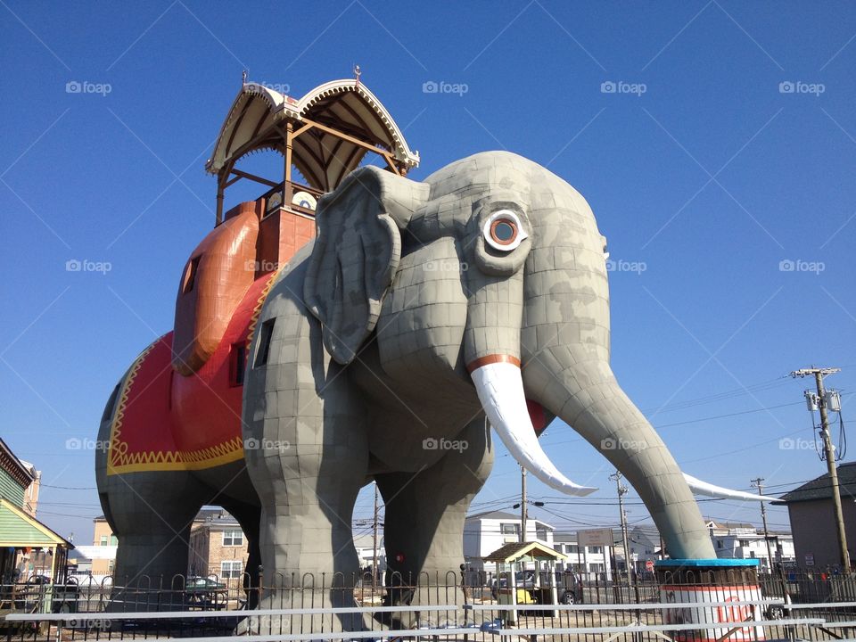 Lucy the Elephant attraction built in 1881 in Margate, NJ (near Atlantic City)