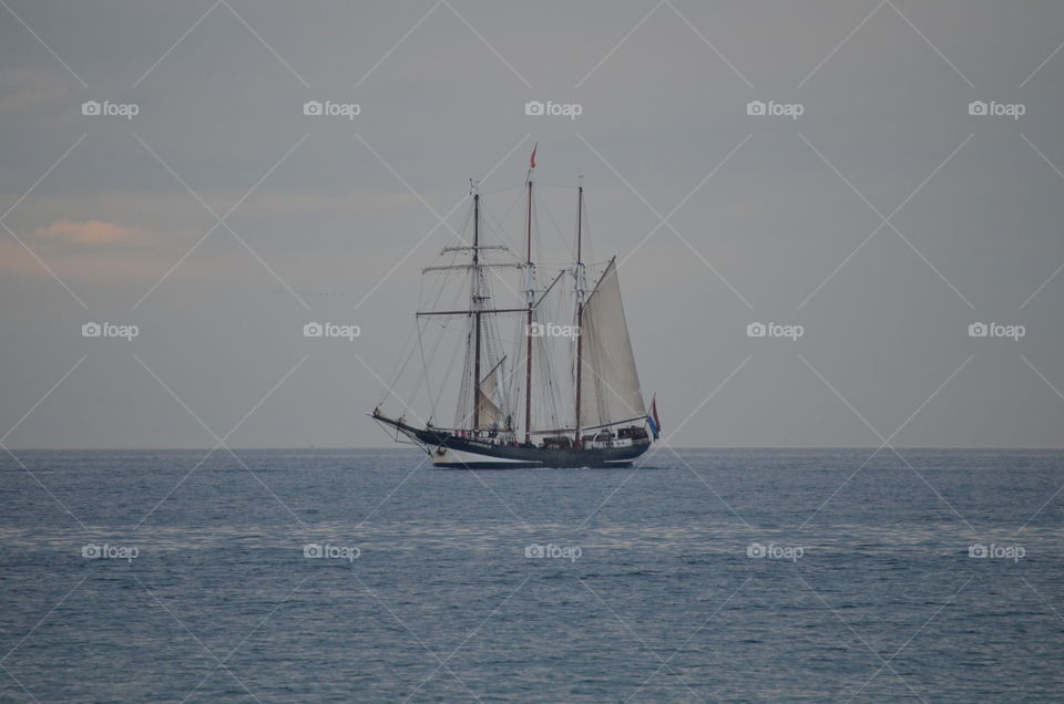 Tall ship in Port Phillip Bay