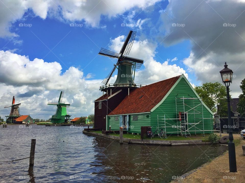 Dutch windmills