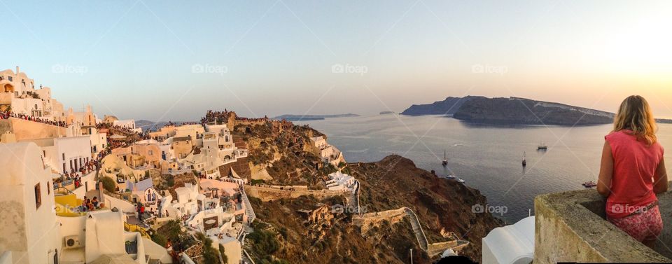 Santorini sunset, Greece. 
