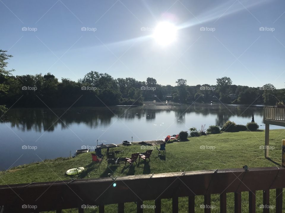 Sunrise Over the Lake 