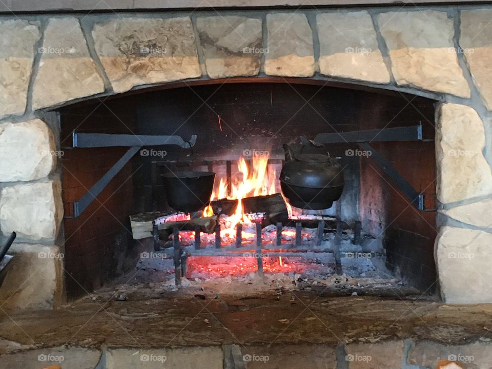 Cracker Barrel Fireplace