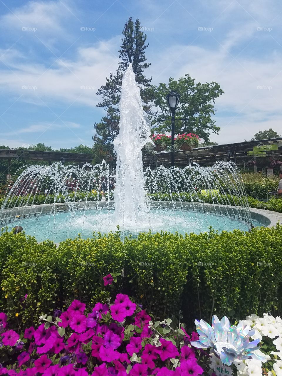 Hicks Nurseries - June 2017 - Taken on Android Phone - Galaxy S7 - Water Fountains