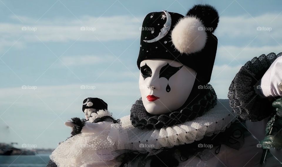 Carnevale di Venezia. Maschere in posa.