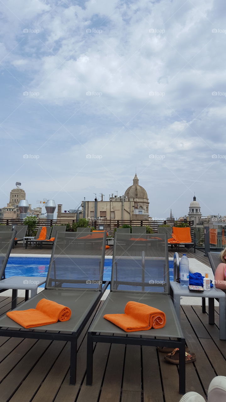 Barcelona Spain Poolside