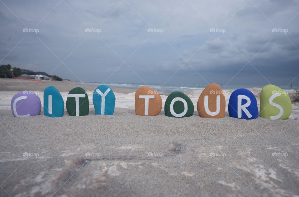 City Tours on colourful stones