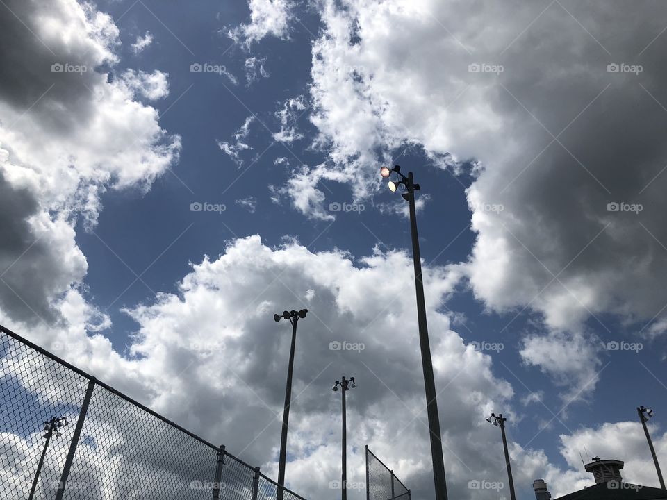 Beautiful day at the ball field 