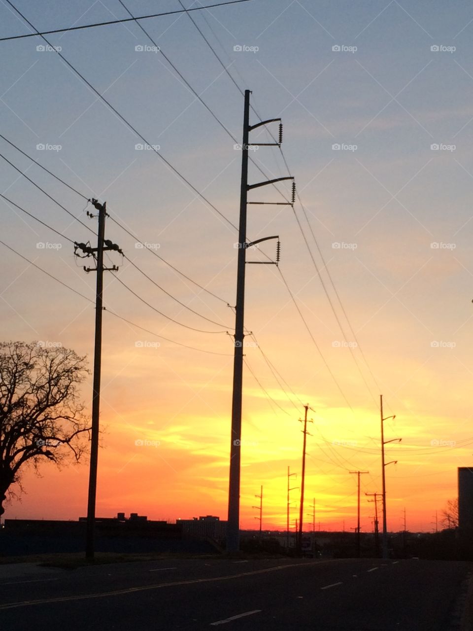Texas sunset. Sunset in Texas 