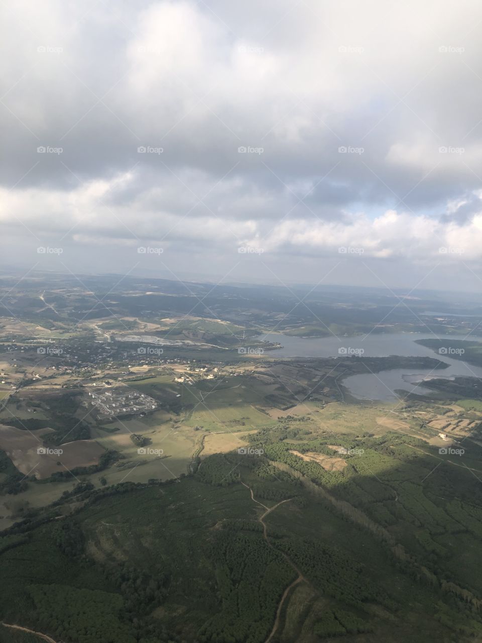 The view from the plane