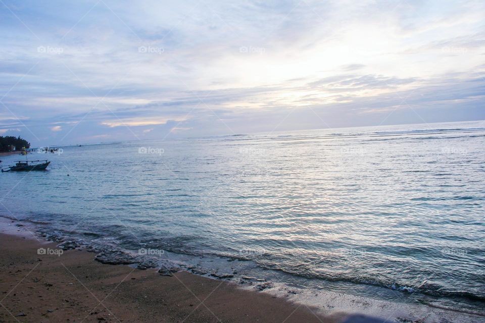 afternoon view in the beach