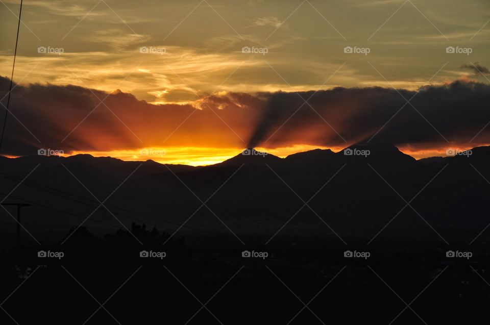 Sunset, Dawn, Evening, Backlit, Landscape