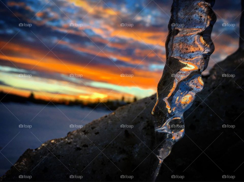 Ice sunrise