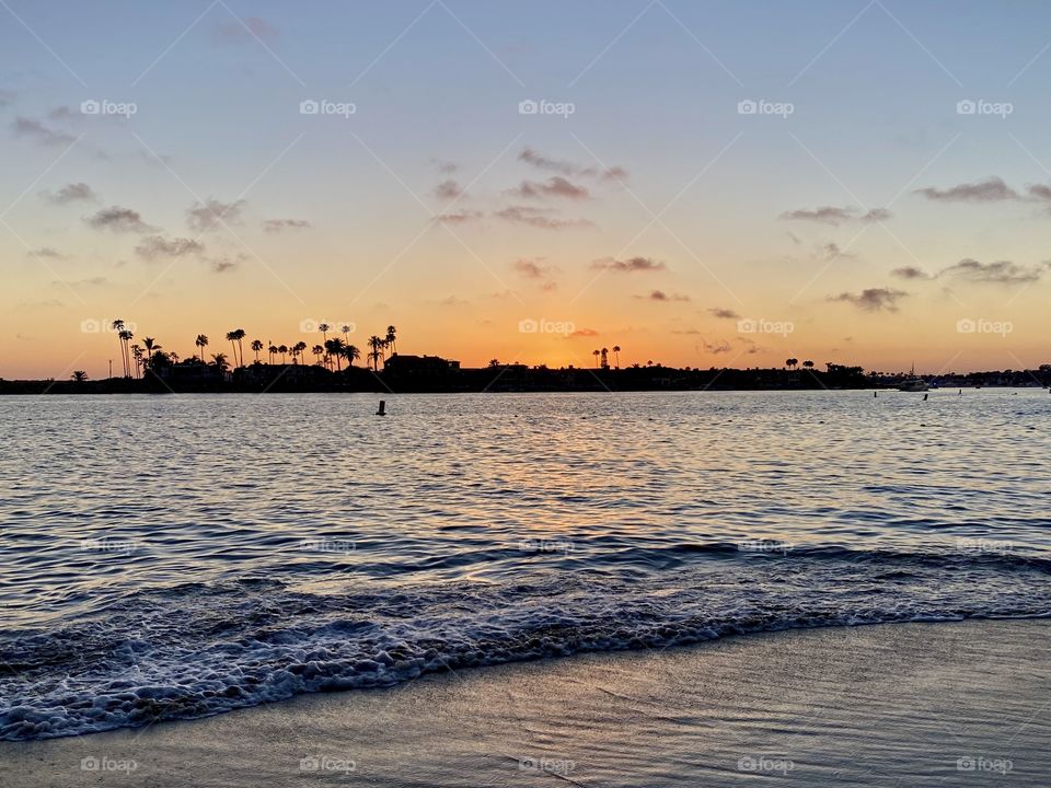 Sunset on Pirates Cove Beach 