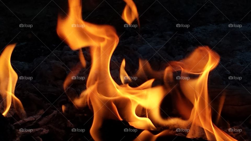 Flame, Bonfire, Campfire, Heat, Hot