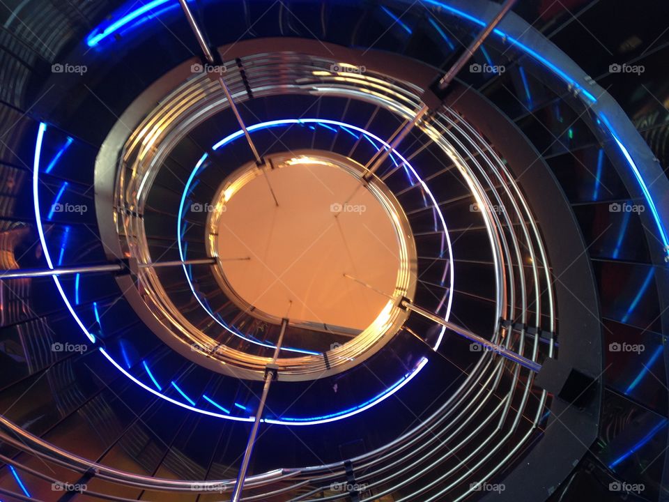 Atrium spiral staircase 