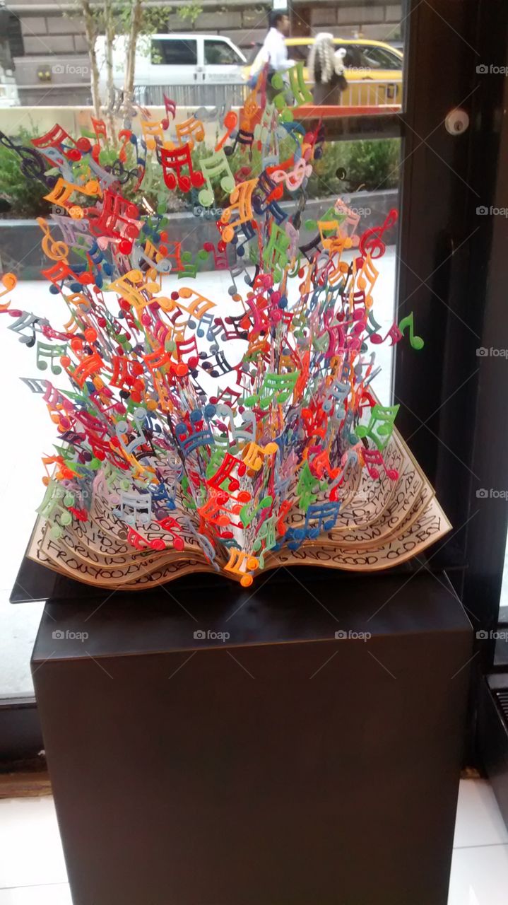 Artwork colorful. at location