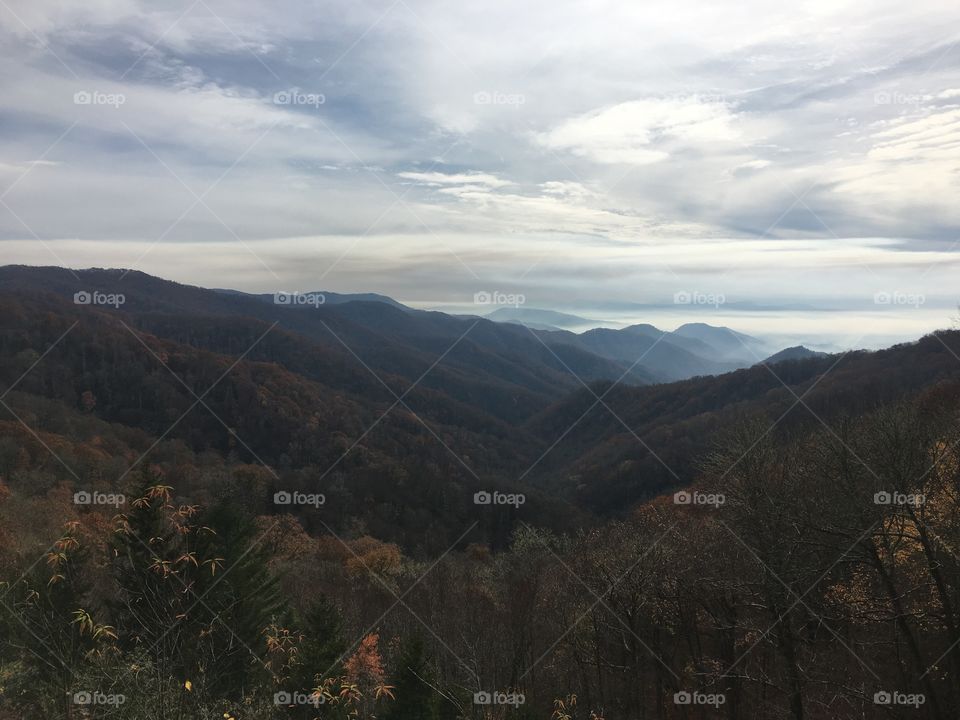 Landscape, Mountain, Fog, No Person, Travel