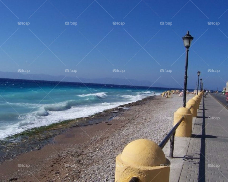 summer sea view greece by chnoudi