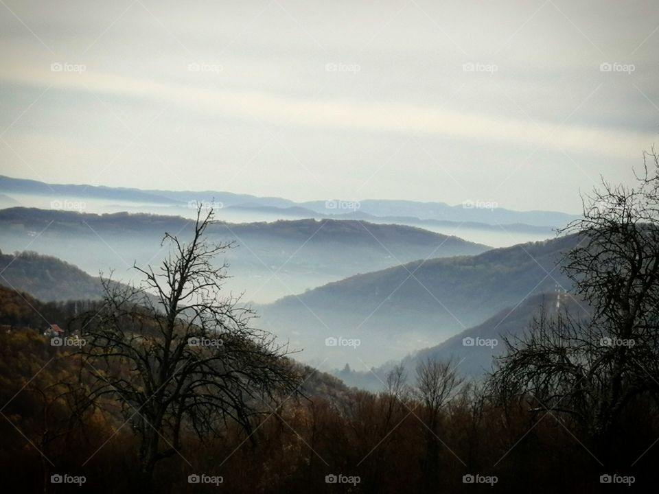Fog between the hills