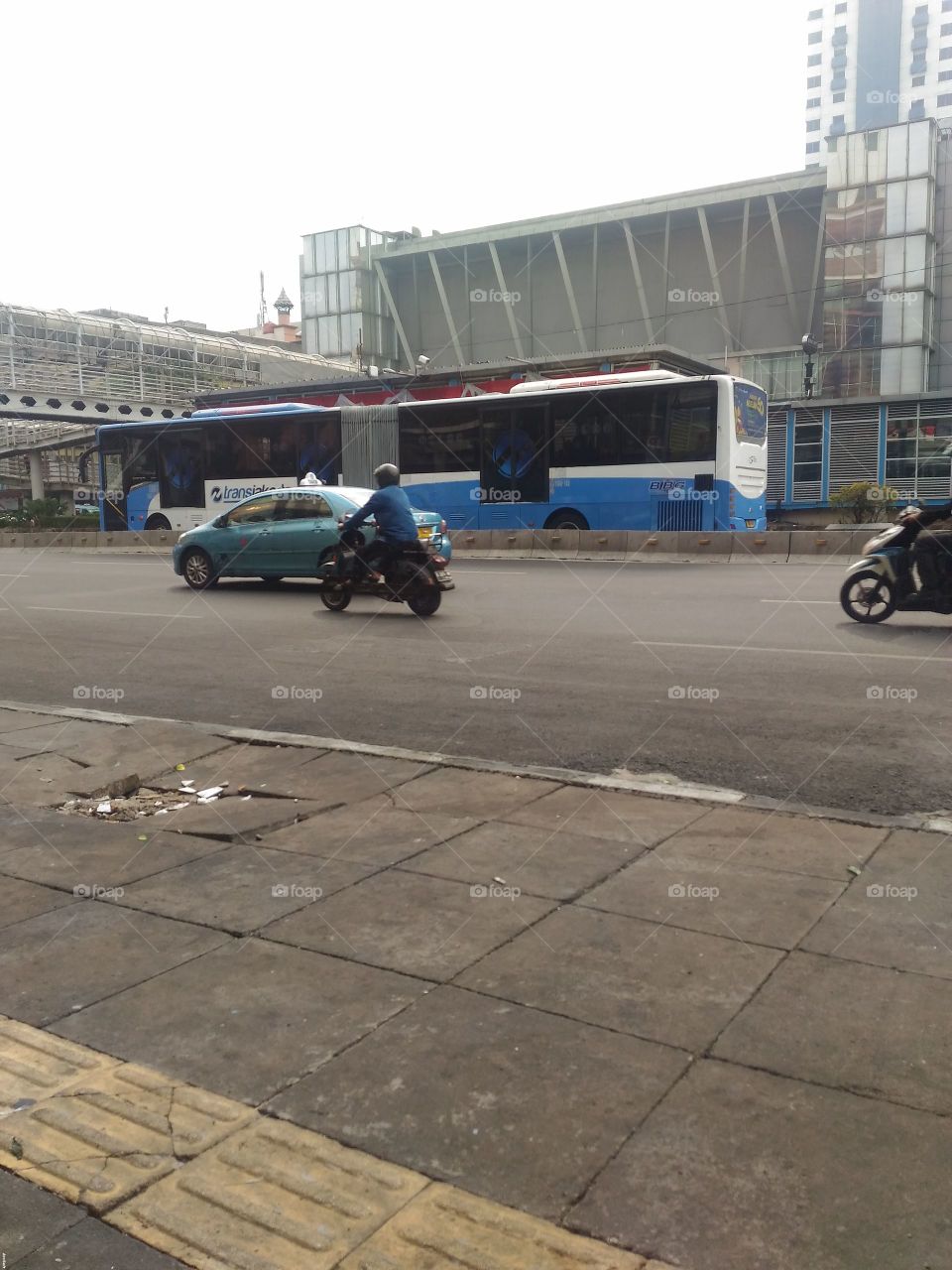 Busway transportation capital of Jakarta