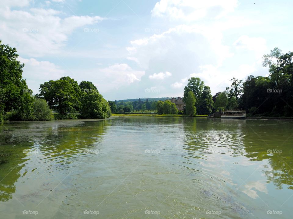 Sailing away from Longleat house