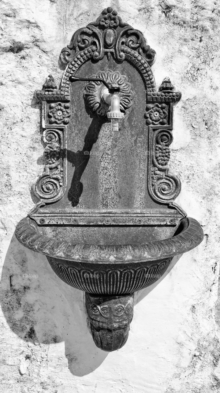 Amalfi coast fountain