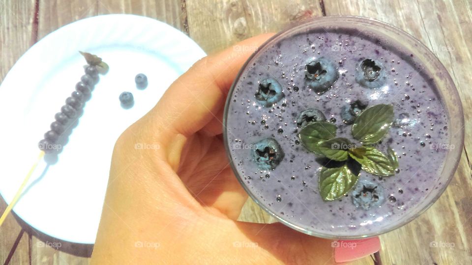Blueberry smoothie