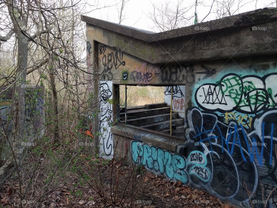 Abandoned Coal building on the Yough River Trail in Banning PA