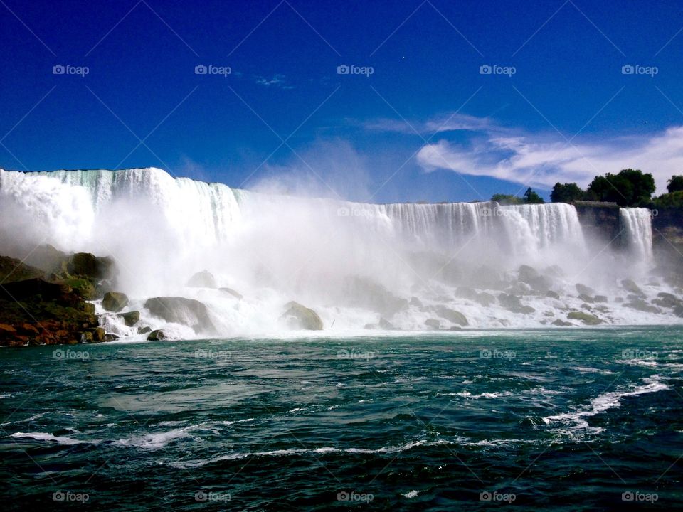 An up close view of the falls.