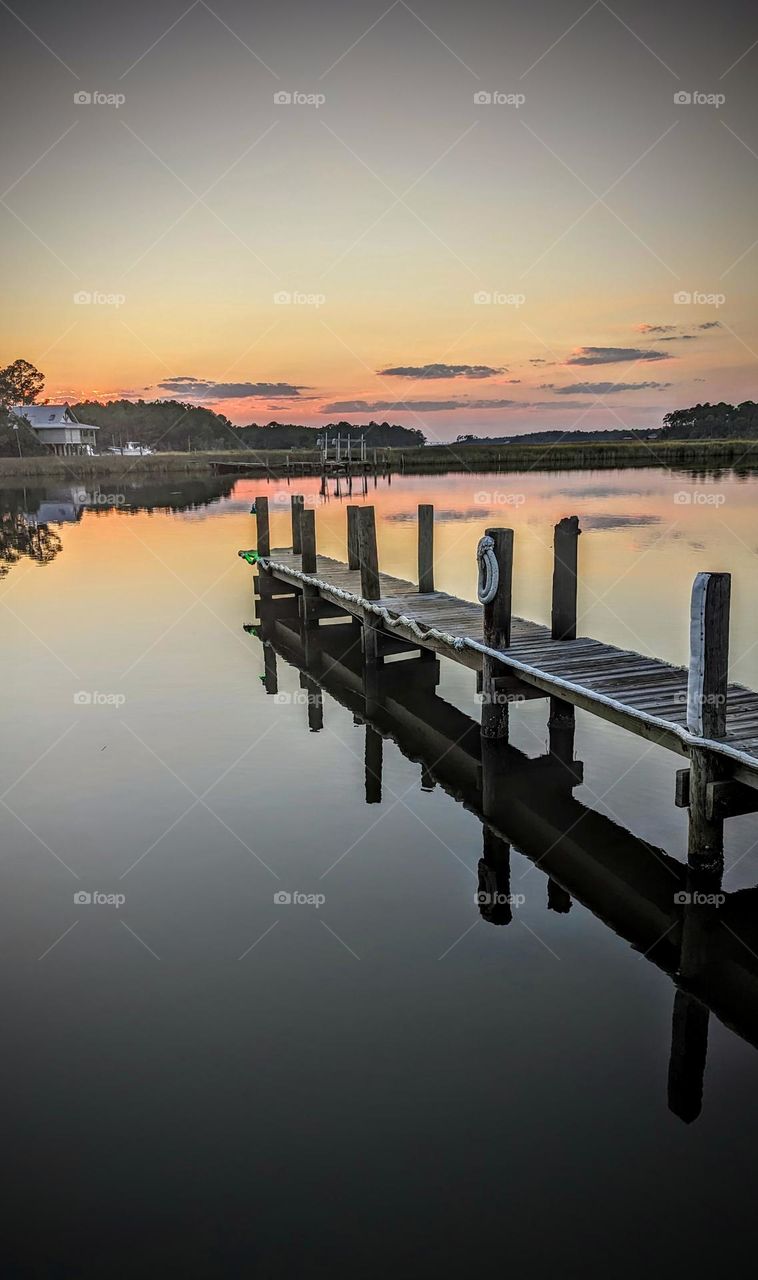 evening dock