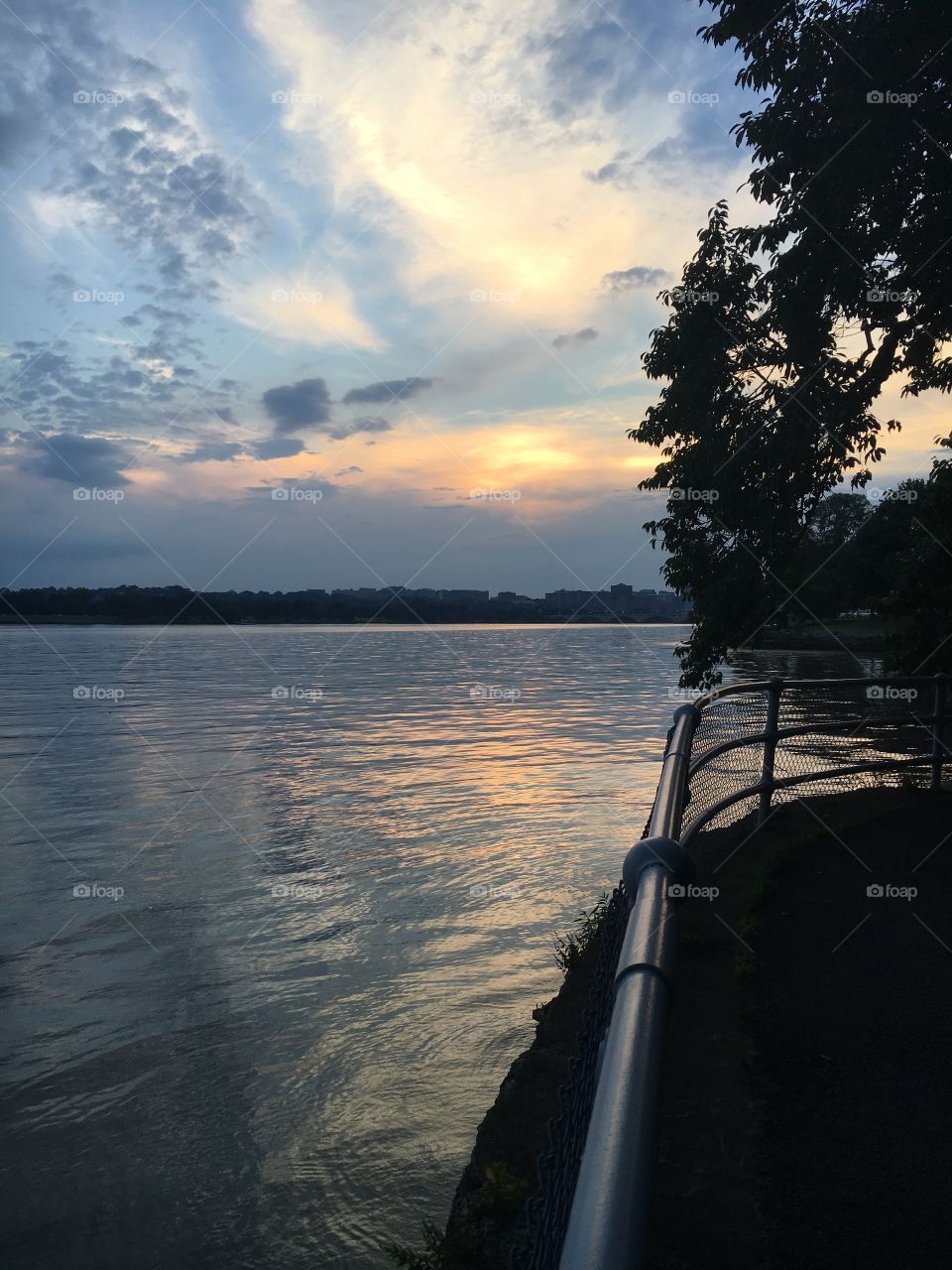 Sunset over Potomac River 
