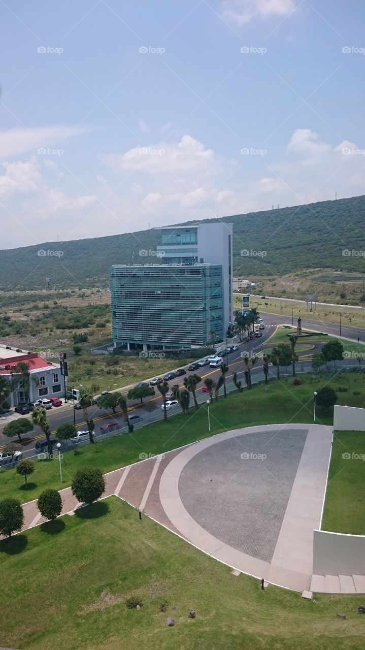 Centro Cívico. The view from the office at Centro Cívico, Querétaro, México.