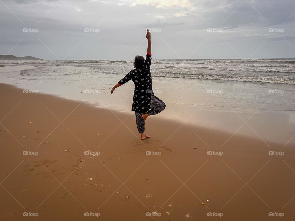 Dancing on a beach like no one’s watching