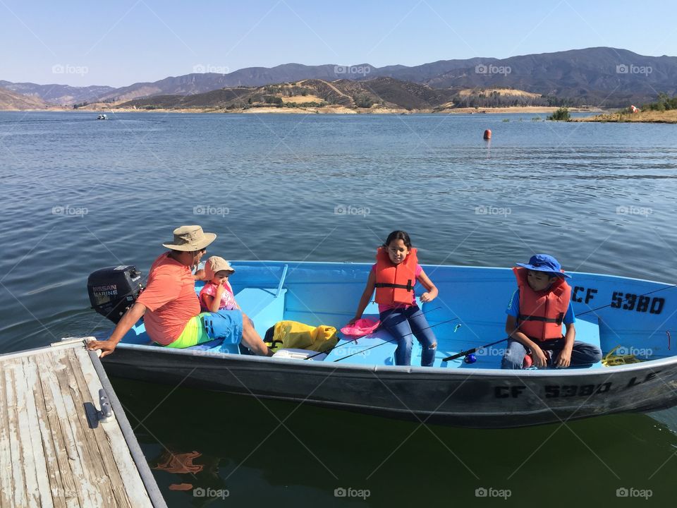 Going to the lake with daddy 