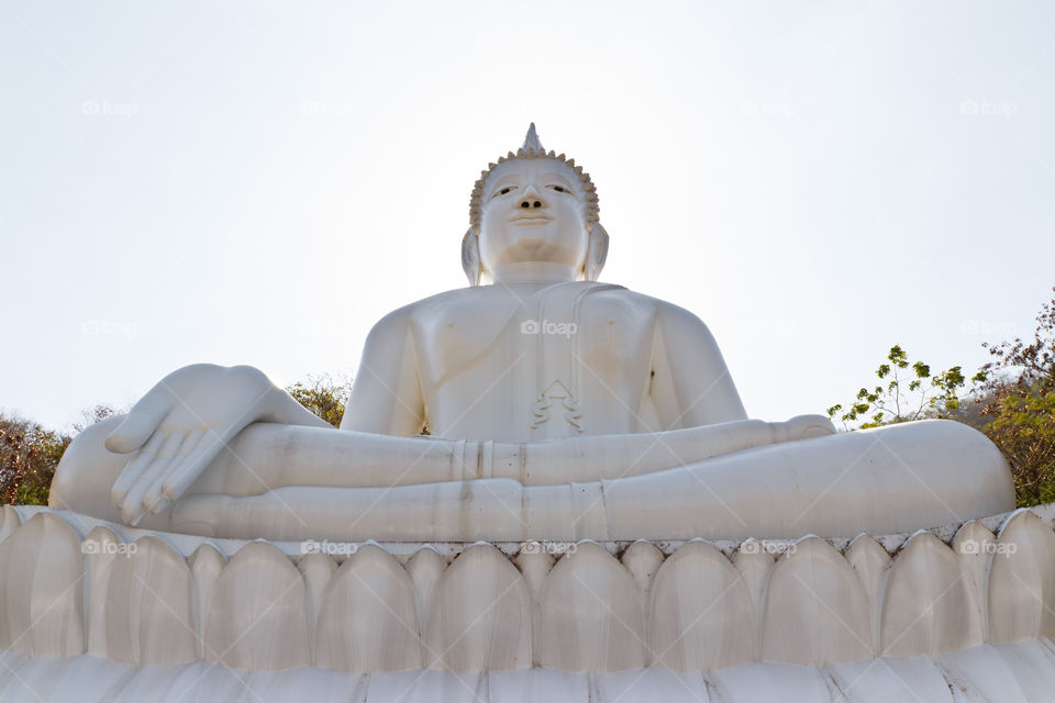 white buddha. white buddha image