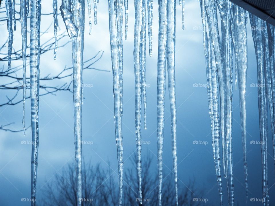 Blue icicles