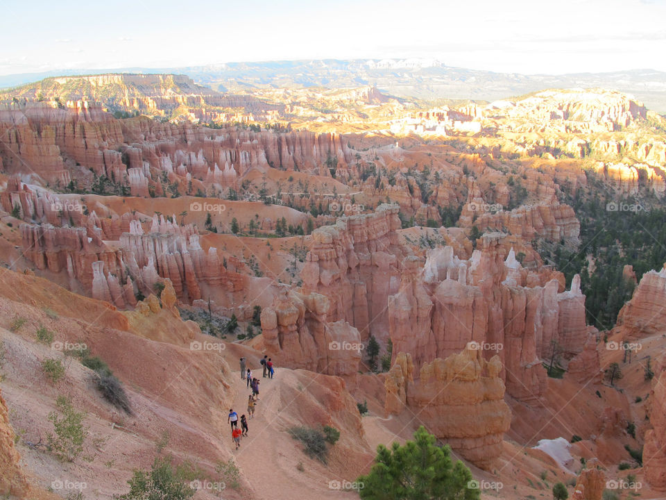 Hiking trail on Bryce canyon