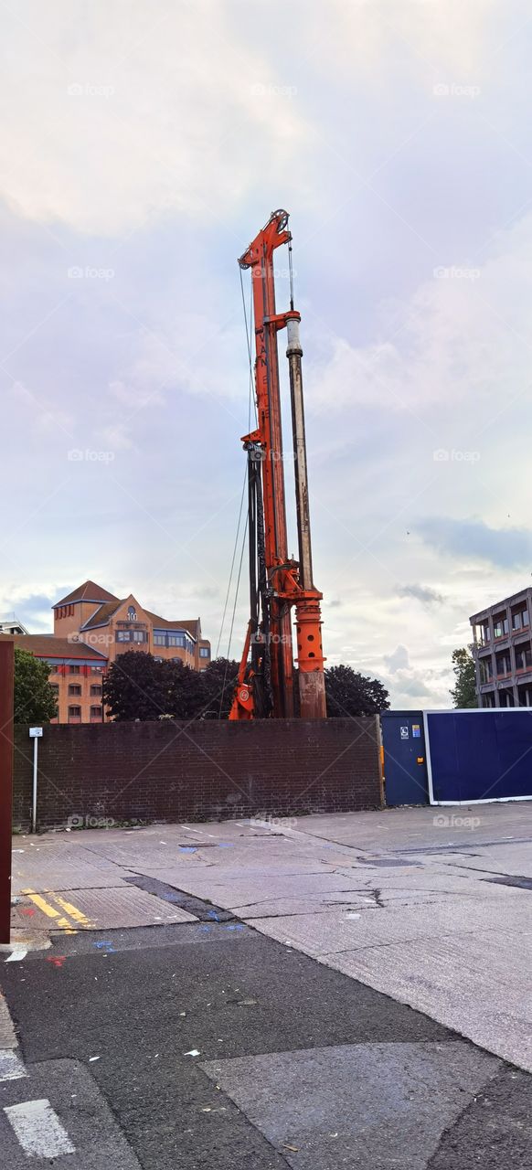 grúa de construcción