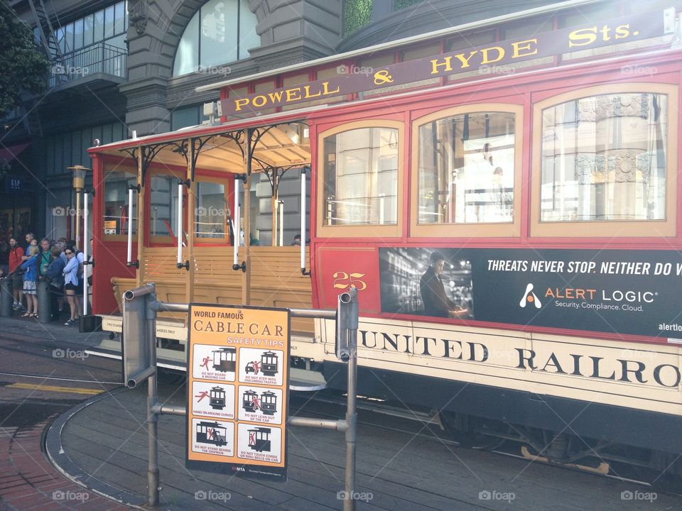 Cable car turnaround 