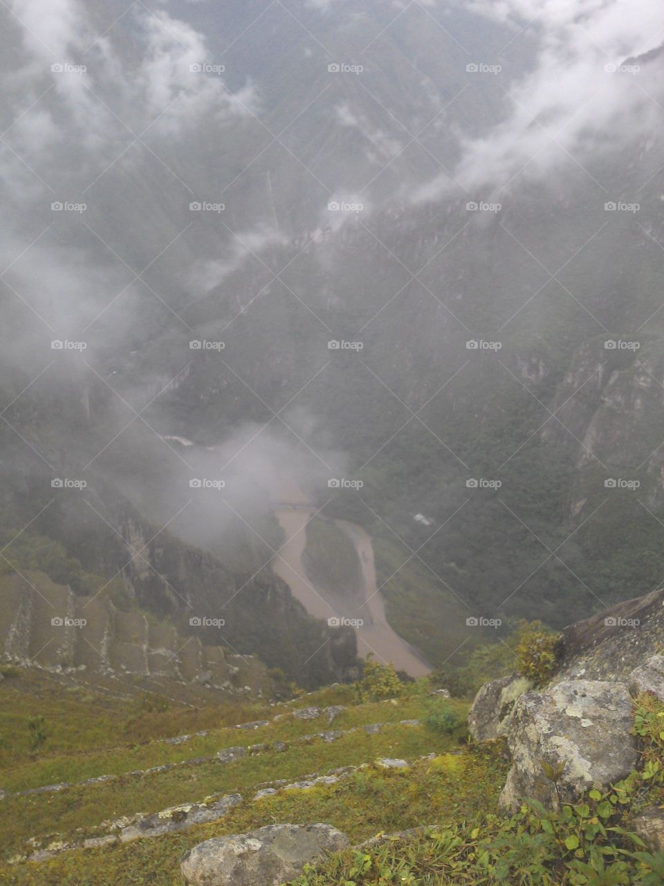 river and Machu Picchu