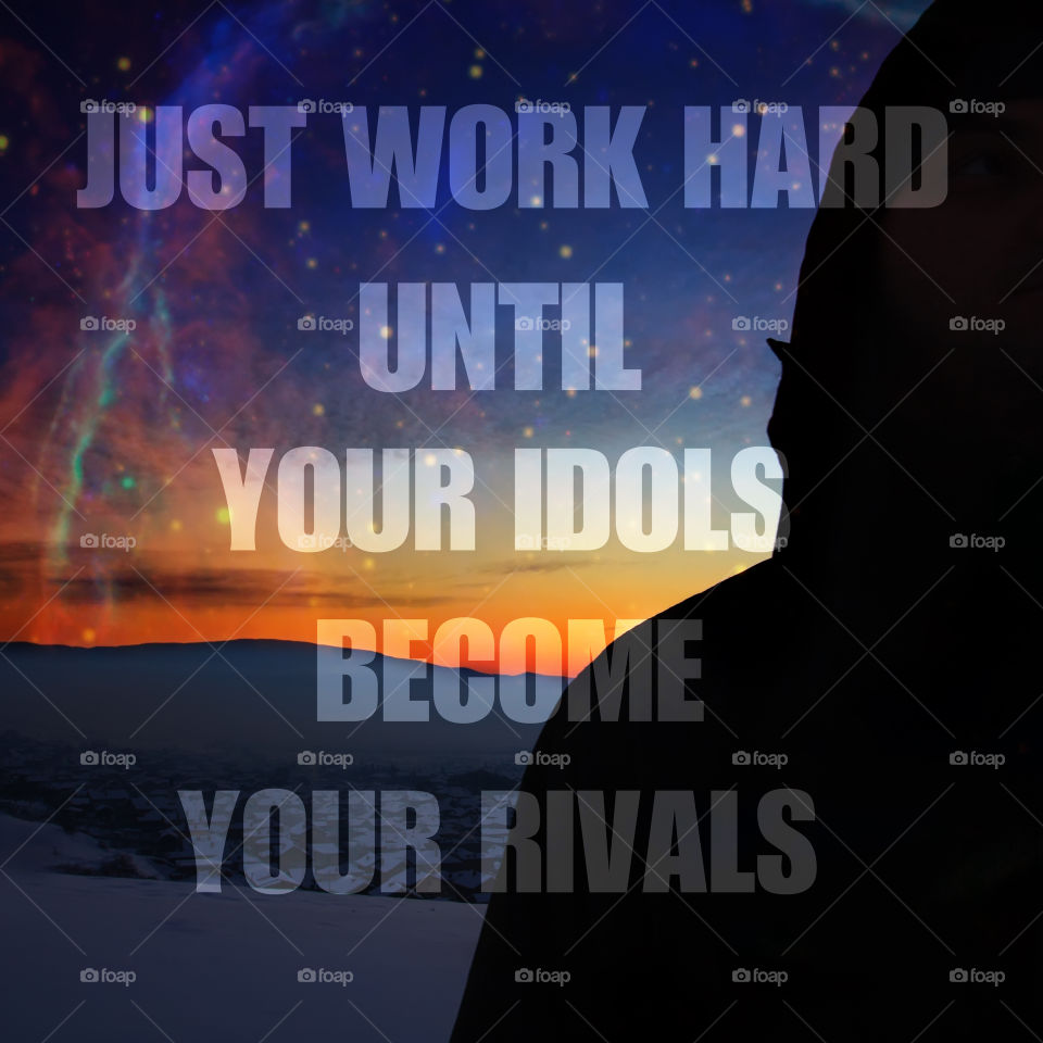 Quote conceptual background with text added